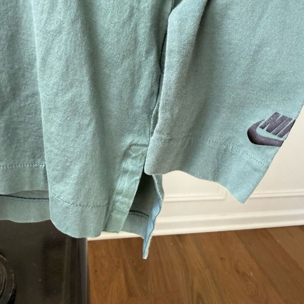 Nike Sage Green Cotton Long Sleeve Tshirt S - Picture 3 of 7